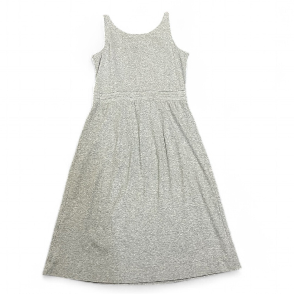 Haven Well Within Anthropologie Gray Cotton Midi Dress Size M Drawstring Waist - Picture 5 of 8